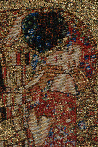 Le Baiser by Klimt Belgian Cushion Cover by Gustav Klimt