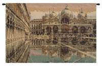 Alta Marea in Piazza San Marco Italian Tapestry Wall Hanging