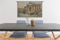 Fontana di Trevi Italian Tapestry Wall Hanging by Canaletto