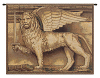 Lion with Sword Italian Tapestry Wall Hanging by Alberto Passini