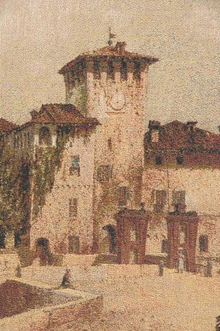 Castle of Parma Italian Tapestry Wall Hanging by Giuseppe Alinovi