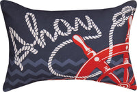 Nautical Knots Ahoy Climaweave Rectangle Tapestry Cushion Cover