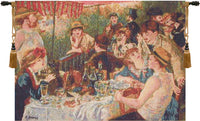 Luncheon Of The Boating Party European Tapestry by Pierre- Auguste Renoir