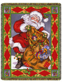 Santa's Treasures  Tapestry Throw