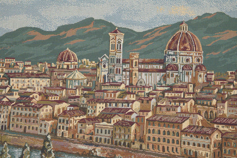 Firenze Italian Tapestry Wall Hanging by Alberto Passini