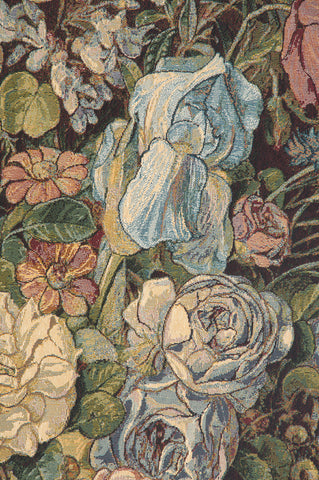 Large Flowers Piece  Italian Tapestry Wall Hanging by Pauline Von Koudelka-Schmerling