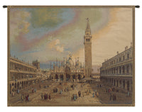 San Marco Square Italian Tapestry Wall Hanging by Canaletto