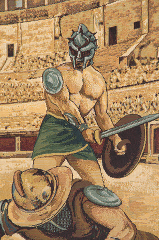 Gladiators Italian Tapestry Wall Hanging by Alessia Cara