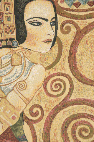 The Waited For by Klimt European Tapestries by Gustav Klimt