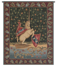 Unicorn Medieval Italian Tapestry Wall Hanging by Alberto Passini