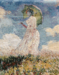 Dame a L'Ombrelle European Tapestry by Claude Monet