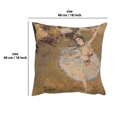 Danseuse Etoile II European Cushion Cover by Degas