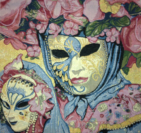 Maquerade II European Cushion Cover by Paul Cezanne