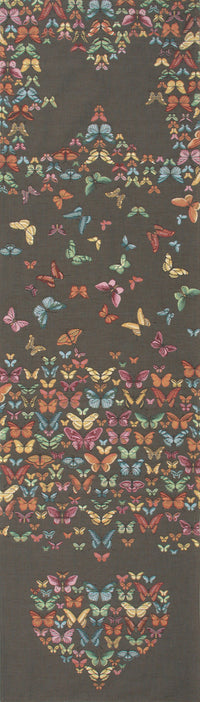 Butterflies Dark French Tapestry Table Runner