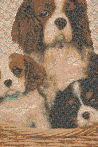 Cavalier King Charles Family French Tapestry Cushion
