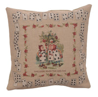 The Gardeners Alice In Wonderland French Tapestry Cushion