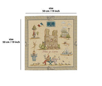 Paris Notre Dame French Tapestry Cushion