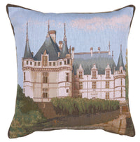Castle Azay Le Rideau French Tapestry Cushion