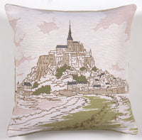 Mont Saint Michel 1 French Tapestry Cushion