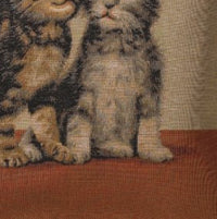 Two kittens I French Tapestry Cushion