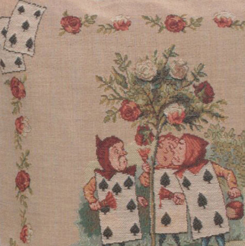 The Garden Alice In Wonderland French Tapestry Cushion