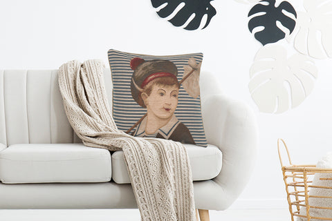 Ship's Boy French Tapestry Cushion