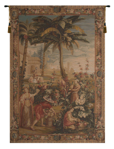 La Recolte des Ananas I French Tapestry