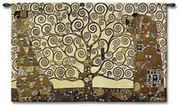 Stoclet Frieze Tree of Life Large Tapestry Wall Hanging by Gustav Klimt