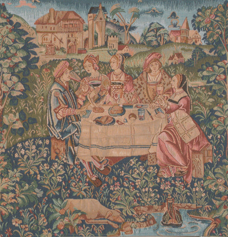 The Feast I French Tapestry Cushion