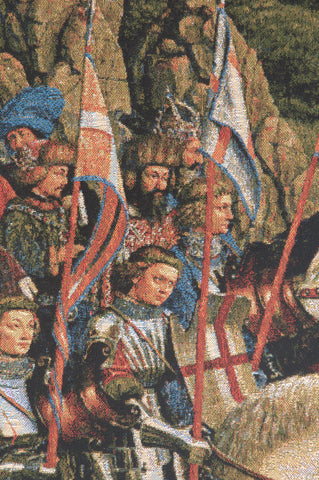 Knights Of Christ European Tapestry by Jan and Hubert van Eyck