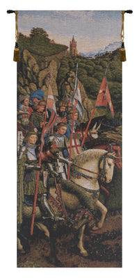 Knights Of Christ European Tapestry by Jan and Hubert van Eyck