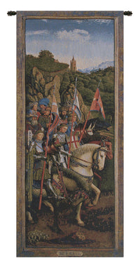 Knights of Christ I European Tapestry by Jan and Hubert van Eyck