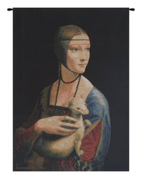 Dame A L'Hermine European Tapestry by Leonardo da Vinci