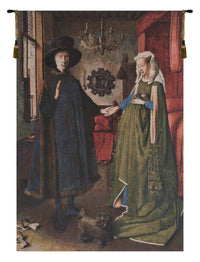 Arnolfini Portrait  European Tapestry by Jan and Hubert van Eyck