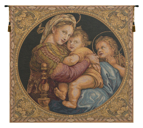 Madonna Della Seggiola I European Tapestry by Raphael