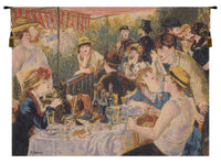 Luncheon Of The Boating Party by Renoir European Tapestry by Pierre- Auguste Renoir