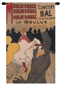 La Goulue European Tapestry by Henri de Toulouse-Lautrec