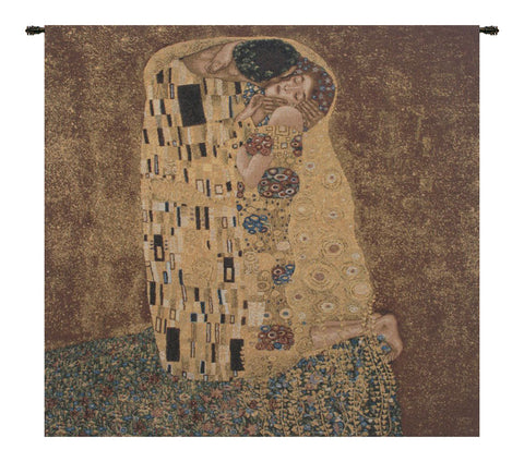 Kissed by Klimt European Tapestry by Gustav Klimt