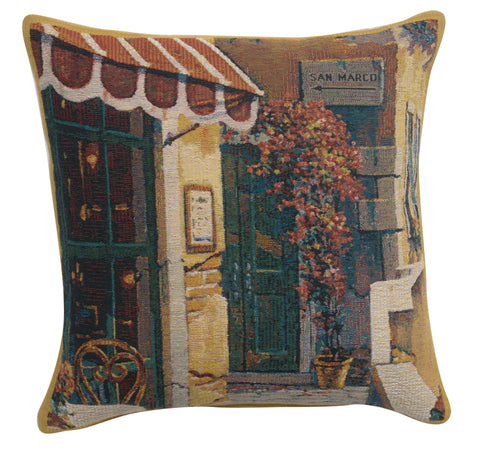 Passage to San Marco I Belgian Tapestry Cushion by Robert Pejman