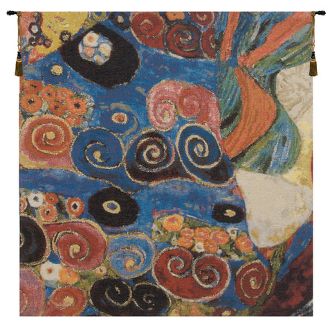 Virgin Klimt Dress Belgian Tapestry Wall Hanging by Gustav Klimt