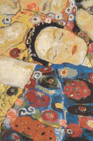 Virgin Klimt Belgian Tapestry Wall Hanging by Gustav Klimt
