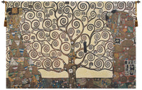 Lebensbaum- Kiss Belgian Tapestry Wall Hanging by Gustav Klimt