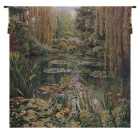 Monet's Garden without Border I Belgian Tapestry Wall Hanging by Claude Monet