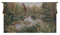 Monet's Garden without Border IV Belgian Tapestry Wall Hanging by Claude Monet