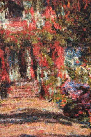 Allee De Monet Belgian Tapestry Wall Hanging by Claude Monet