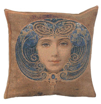 Nouveau Tresses Decorative Pillow Cushion Cover by Charlotte Home Furnishings Inc