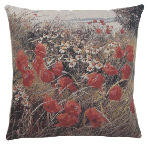 Wild Flowers in Bloom Decorative Pillow Cushion Cover by Alessia Cara