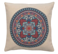 Lotus Mandala Decorative Pillow Cushion Cover by Charlotte Home Furnishings Inc