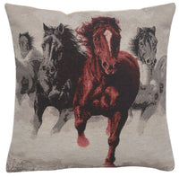 Wild Horses III Decorative Pillow Cushion Cover by Alessia Cara